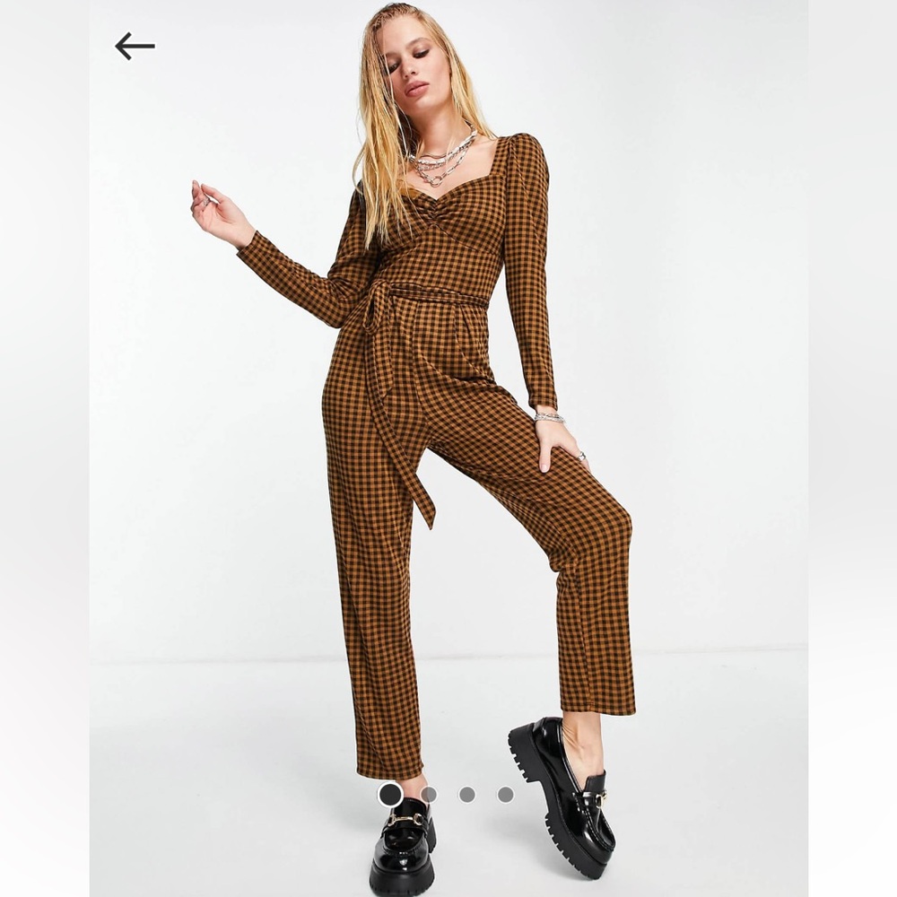 NWT..ASOS..Checkered Jumpsuit…Sz 10